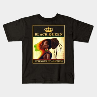 Black Queen (Lioness) Kids T-Shirt